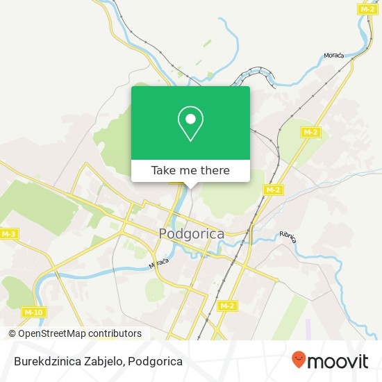 Burekdzinica Zabjelo, Ulica Vaka Đurovića Podgorica, Podgorica, 81000 map
