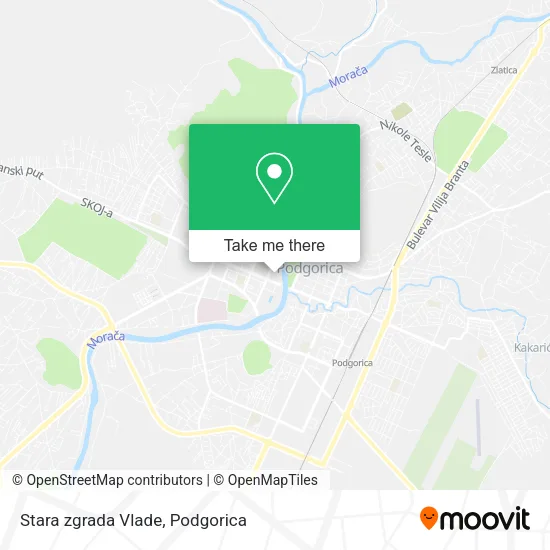 Stara zgrada Vlade map
