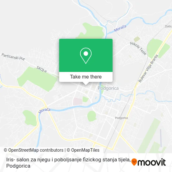 Iris- salon za njegu i poboljsanje fizickog stanja tijela map