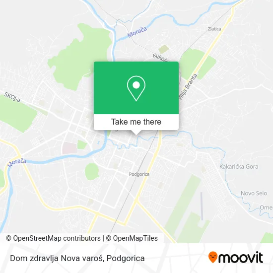 Dom zdravlja Nova varoš map