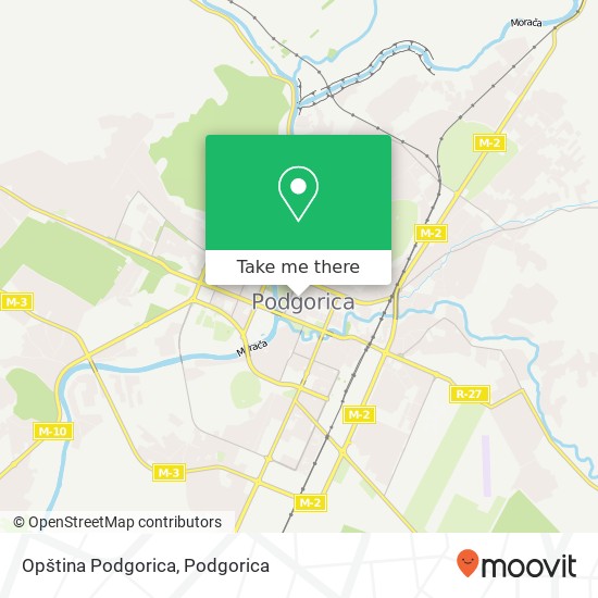 Karta Opština Podgorica