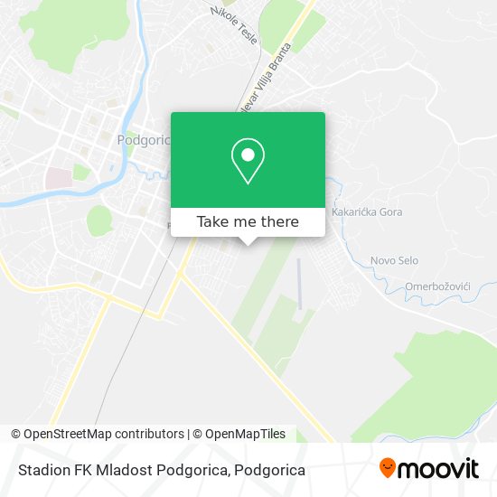 Stadion FK Mladost Podgorica map
