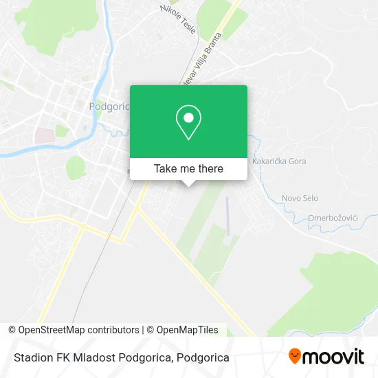 Stadion FK Mladost Podgorica map