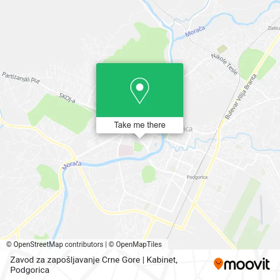 Zavod za zapošljavanje Crne Gore | Kabinet map