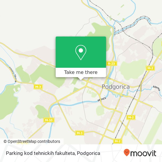 Parking kod tehnickih fakulteta map