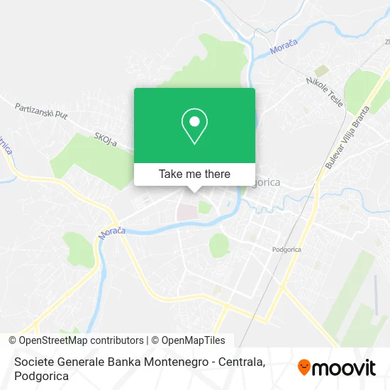 Societe Generale Banka Montenegro - Centrala map