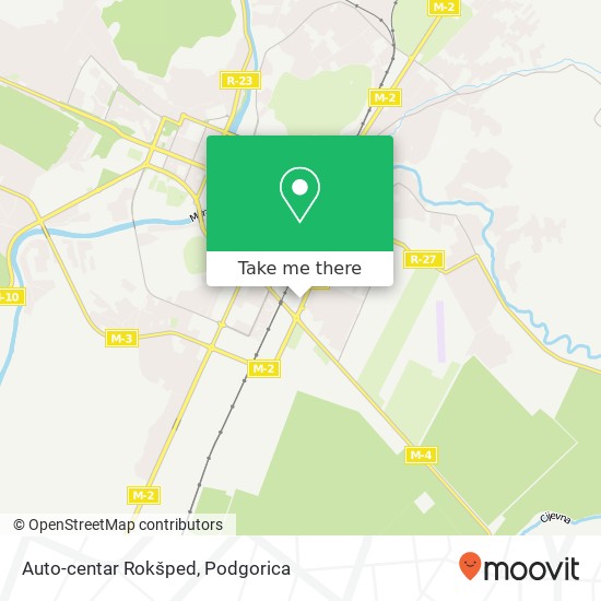 Auto-centar Rokšped map