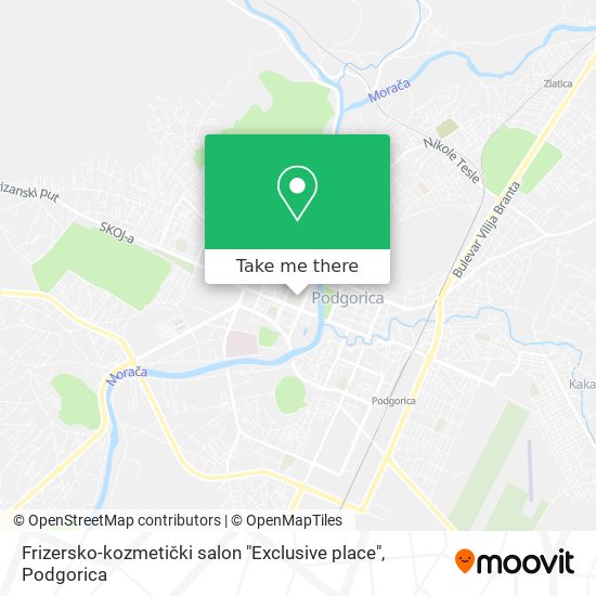 Frizersko-kozmetički salon "Exclusive place" map