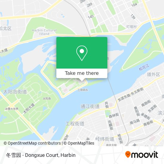 冬雪园 - Dongxue Court map