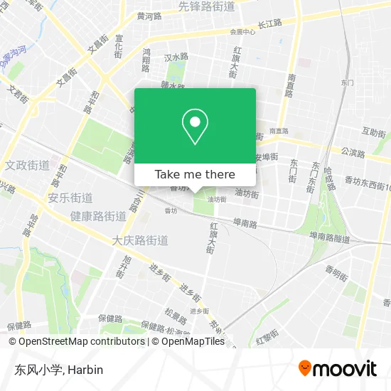 东风小学 map