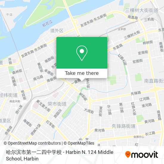 哈尔滨市第一二四中学校 - Harbin N. 124 Middle School map