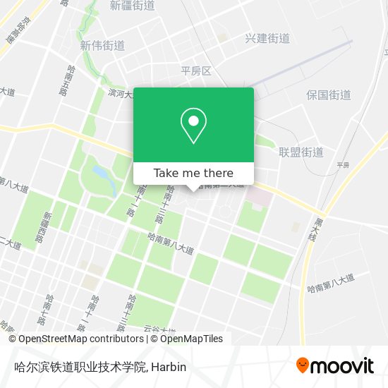 哈尔滨铁道职业技术学院 map
