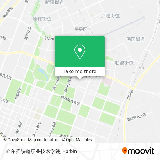 哈尔滨铁道职业技术学院 map