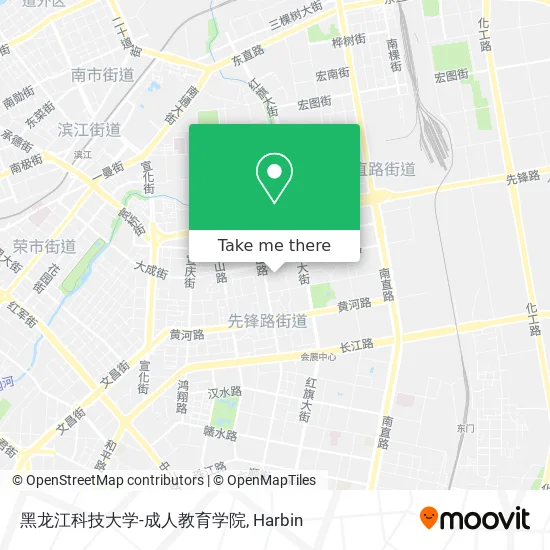 黑龙江科技大学-成人教育学院 map