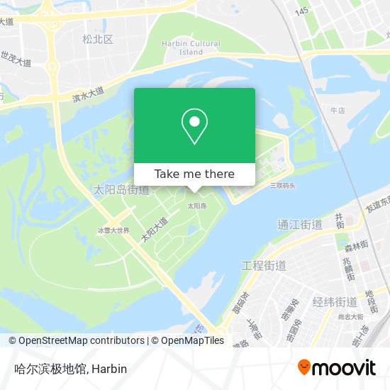 哈尔滨极地馆 map