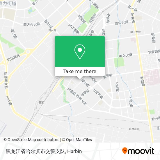 黑龙江省哈尔滨市交警支队 map