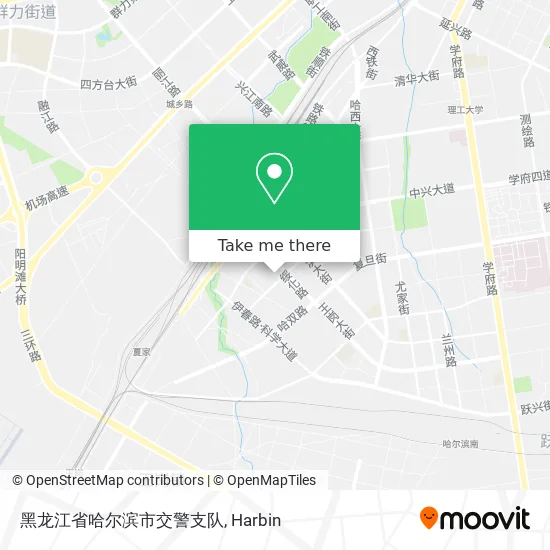 黑龙江省哈尔滨市交警支队 map