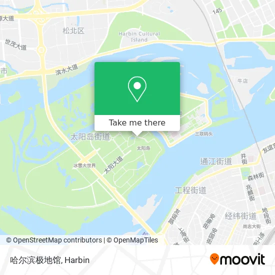 哈尔滨极地馆 map