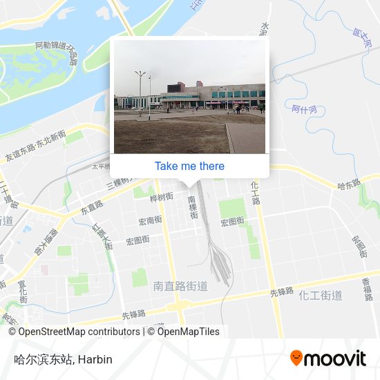 哈尔滨东站 map