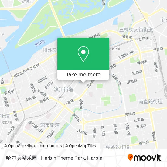 哈尔滨游乐园 - Harbin Theme Park map