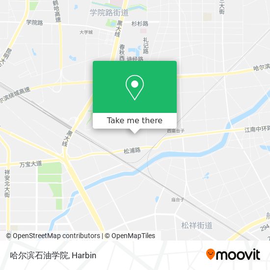 哈尔滨石油学院 map