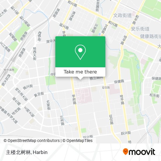 主楼北树林 map