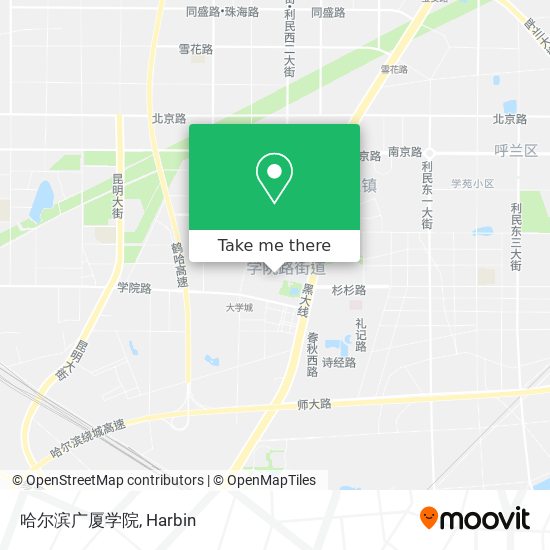 哈尔滨广厦学院 map