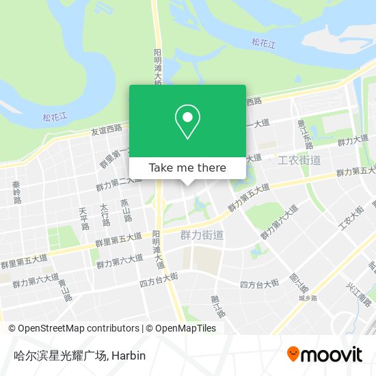 哈尔滨星光耀广场 map