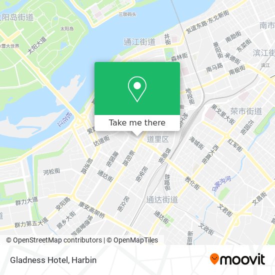 Gladness Hotel map