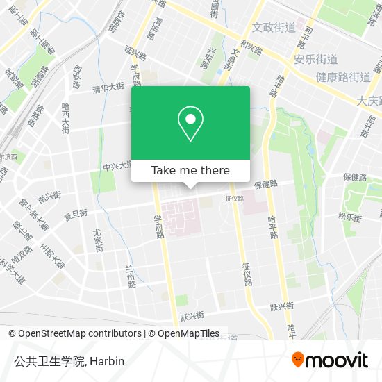 公共卫生学院 map