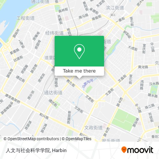 人文与社会科学学院 map