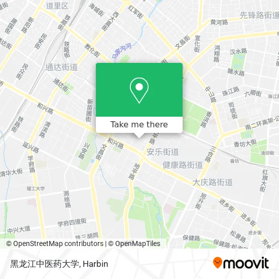 黑龙江中医药大学 map
