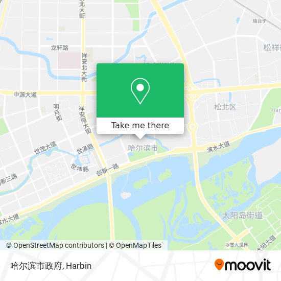 哈尔滨市政府 map