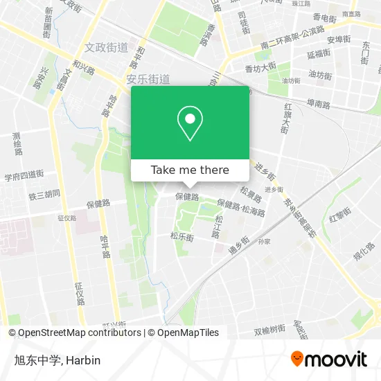 旭东中学 map