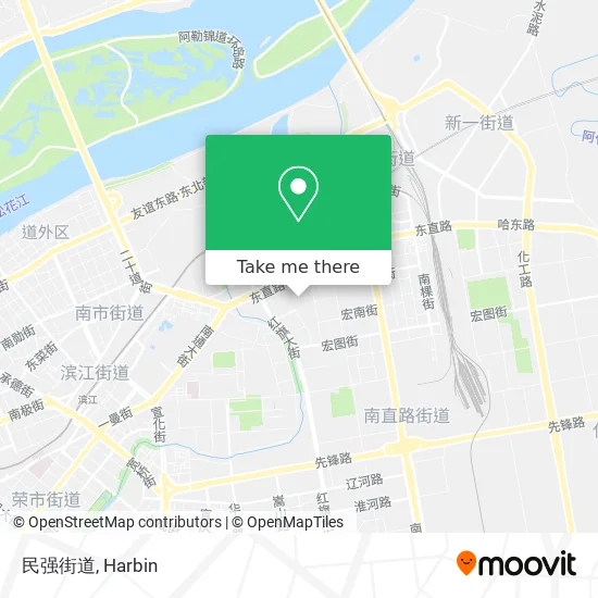 民强街道 map