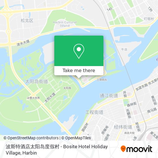 波斯特酒店太阳岛度假村 - Bosite Hotel Holiday Village map