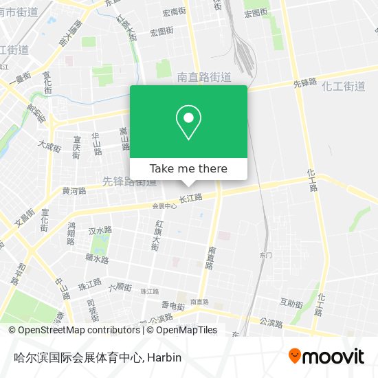 哈尔滨国际会展体育中心 map