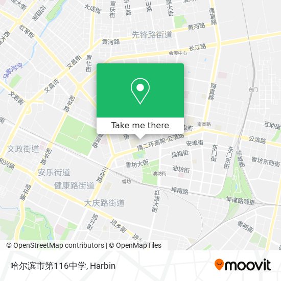 哈尔滨市第116中学 map