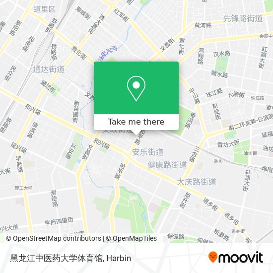 黑龙江中医药大学体育馆 map