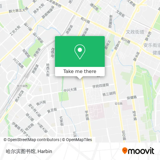 哈尔滨图书馆 map
