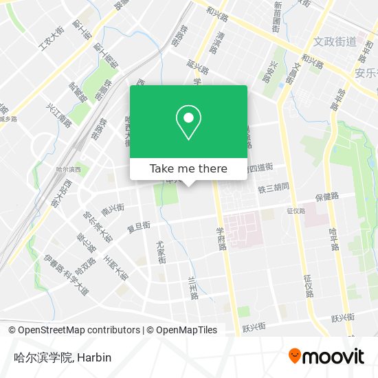 哈尔滨学院 map