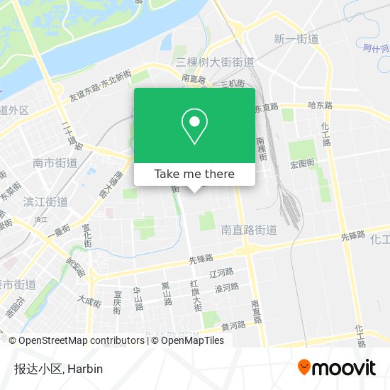 报达小区 map