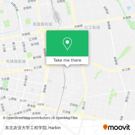 东北农业大学工程学院 map
