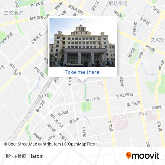 哈西街道 map