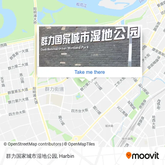群力国家城市湿地公园 map