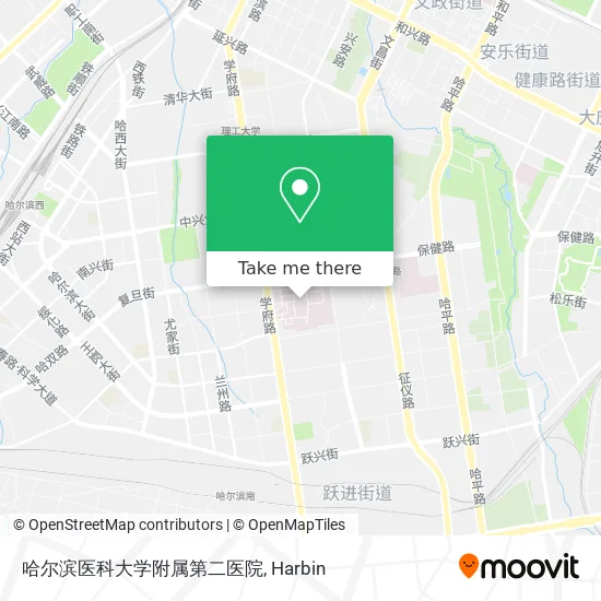 哈尔滨医科大学附属第二医院 map