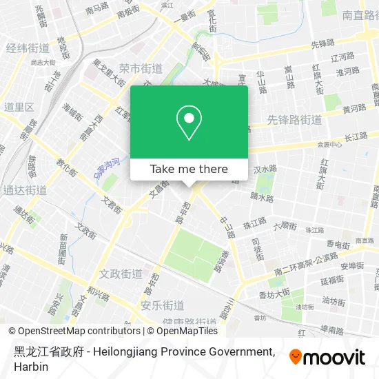黑龙江省政府 - Heilongjiang Province Government map