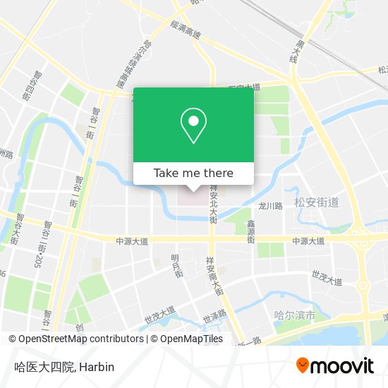 哈医大四院 map