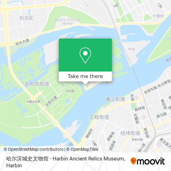 哈尔滨城史文物馆 - Harbin Ancient Relics Museum map