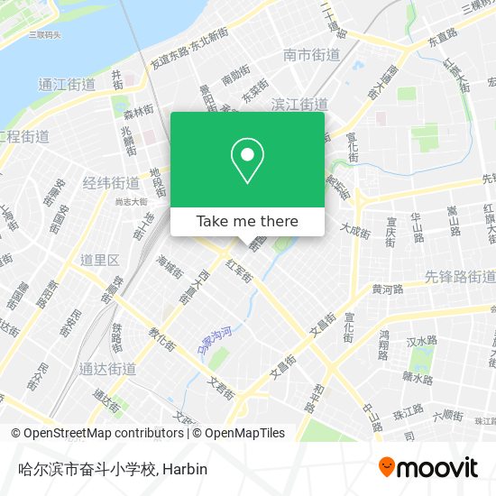 哈尔滨市奋斗小学校 map